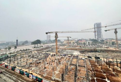 Phố đi bộ gần 900 tỉ đồng lớn nhất Thái Nguyên dần hình thành